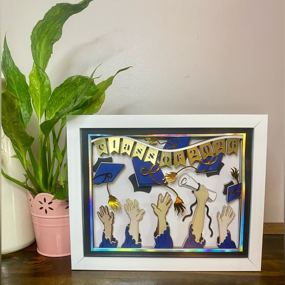 3D Class of 2026 Graduation Shadowbox